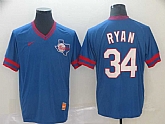 Rangers 34 Nolan Ryan Royal Throwback Jerseys,baseball caps,new era cap wholesale,wholesale hats
